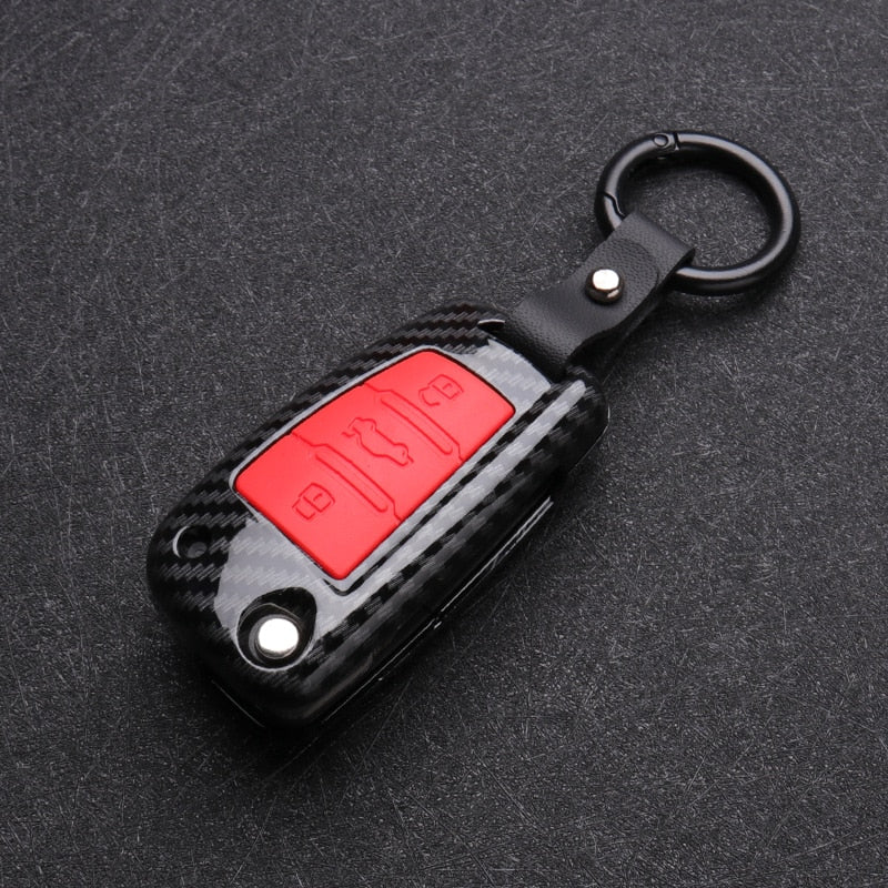 Coque Clé Audi Carbone Style - Image 4