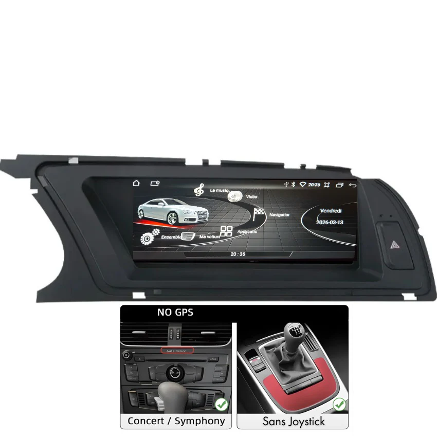 Ecran Autoradio Carplay Audi A4 A5 B8 - Image 10