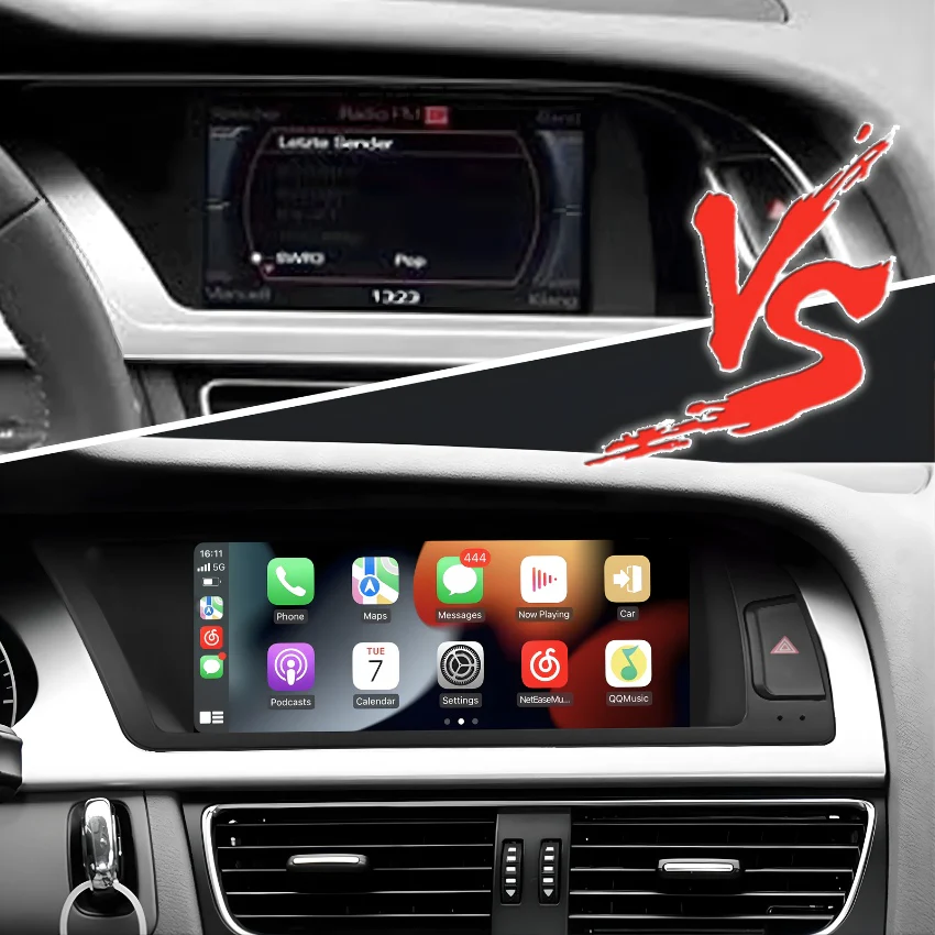 Ecran Autoradio Carplay Audi A4 A5 B8 - Image 3