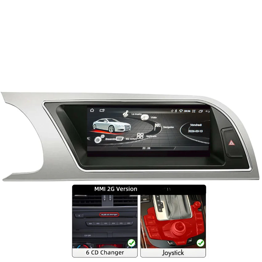 Ecran Autoradio Carplay Audi A4 A5 B8 - Image 7