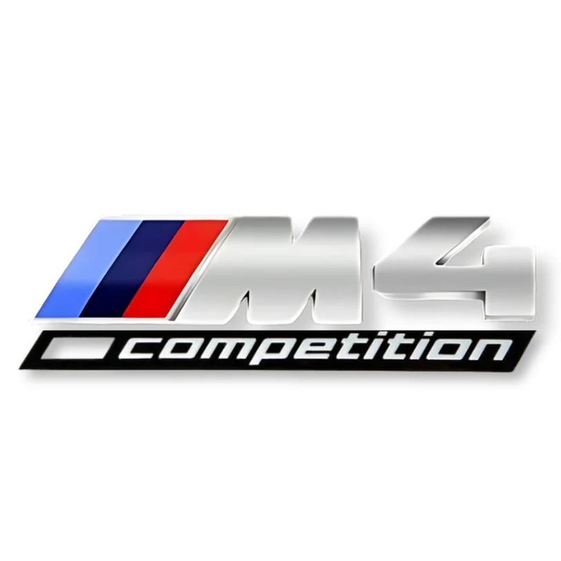 Logo BMW M2 / M3 / M4 / M5 Compétition Noir - Image 8